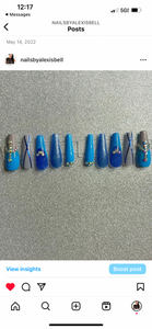 Blueberry Baddie Nail Extensions